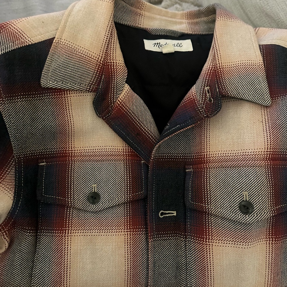 Madewell Plaid Fall Overcoat